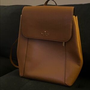 Kate Spade Tan Leather Backpack